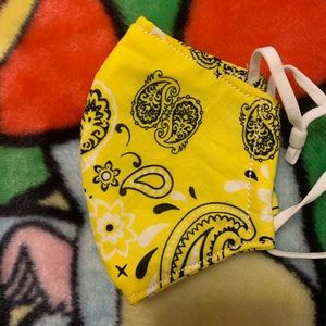 A Bright Yellow Face Mask